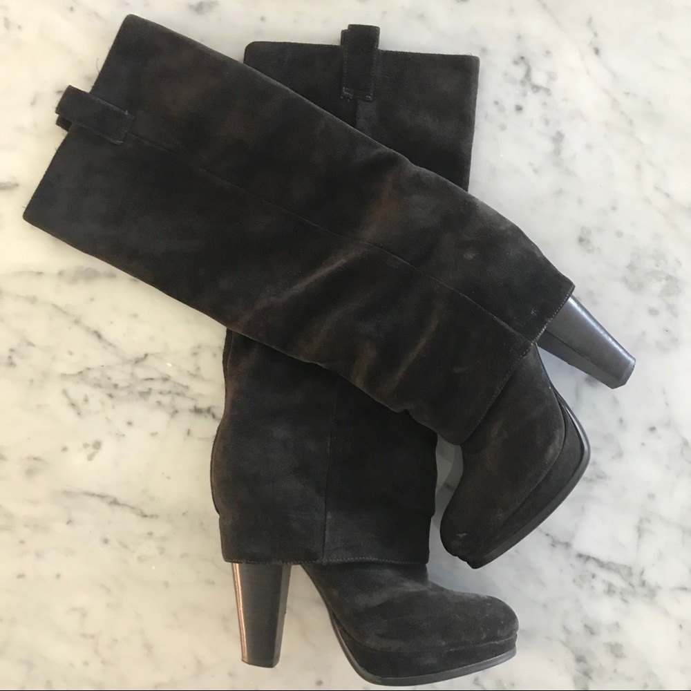 Ash Brown Suede Boots